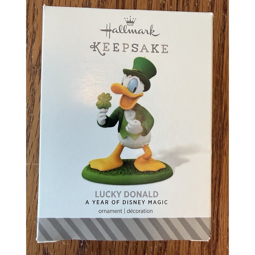 Hallmark Keepsake A Year of Disney Magic Ornament Lucky Donald Irish Shamrock